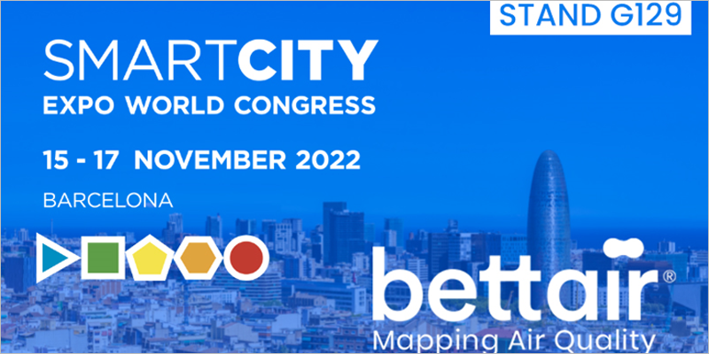 Bettair Cities exhibirá su tecnología para monitorizar la calidad del aire en SCEWC 2022