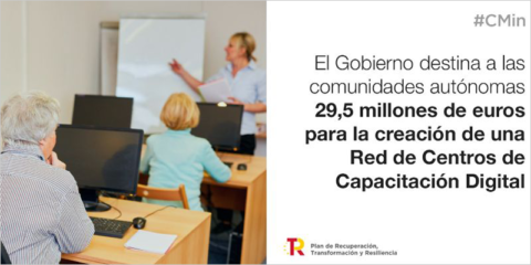 Aprobado el reparto de 29,5 millones para la formación digital básica de adultos con baja cualificación