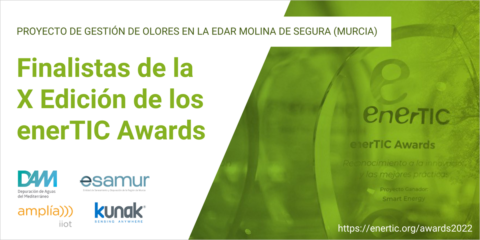 El proyecto de gestión de olores en EDAR, finalista de los enerTIC Awards 2022