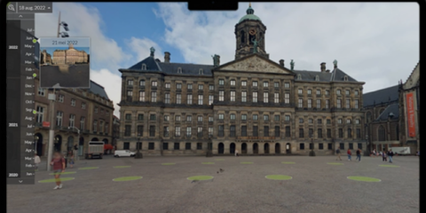 El visualizador web interactivo Street Smart de Cyclomedia incorpora mejoras en la línea de tiempo