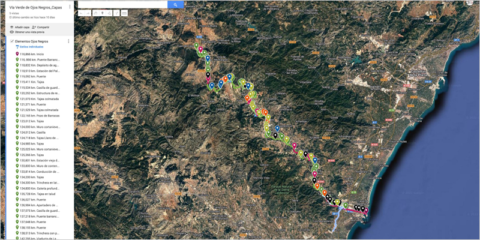 Una nueva aplicación web identifica los recorridos de las vías verdes de la Comunidad Valenciana