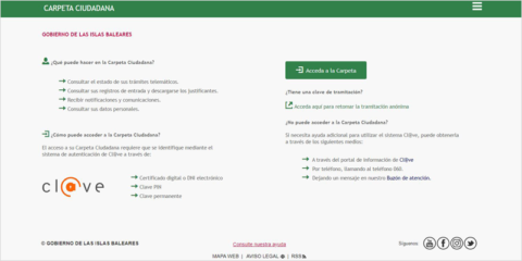 La última versión de la Carpeta Ciudadana de Baleares incluye nuevas funcionalidades