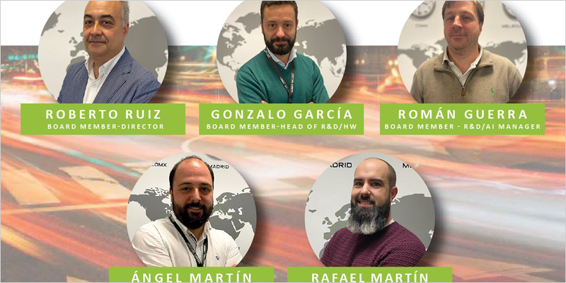 Roberto Ruiz, Gonzalo García, Román Guerra, Ángel Martín y Rafael Martín de Lector Vision