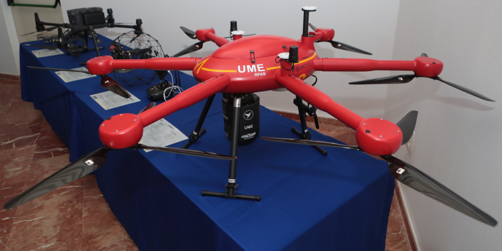 Presentada la nueva Unidad de Drones de la Unidad Militar de Emergencias