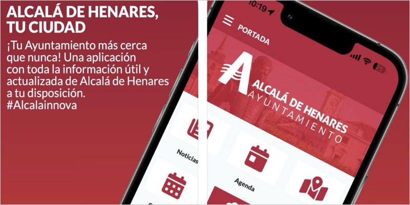 La app municipal de Alcalá de Henares permite obtener el certificado de empadronamiento y recibir avisos de noticias