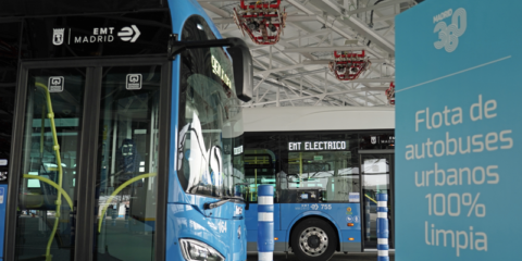 El Centro de Operaciones de la EMT de Madrid en Carabanchel estrena 52 puntos de recarga inteligente