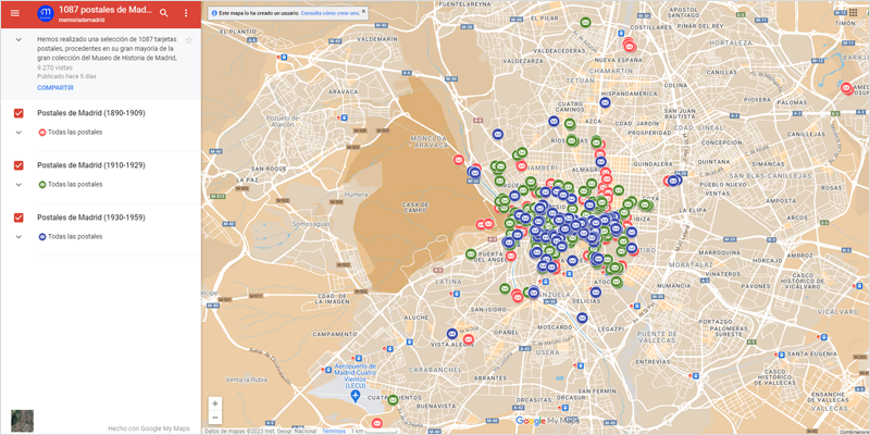 Mapa virtual de Madrid