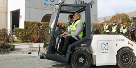 Pamplona acoge las pruebas de un vehículo eléctrico, autónomo y conectado