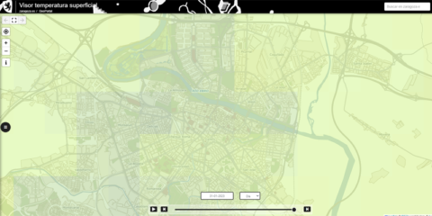 El Ayuntamiento de Zaragoza incorpora a su sede electrónica un visor de la temperatura superficial