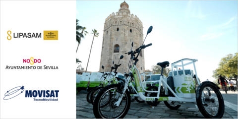Gestión eficiente del servicio de recogida de residuos y limpieza de Sevilla con tecnología de MOVISAT