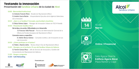 Alcoy presentará su sandbox urbano en la jornada ‘Testando la Innovación’