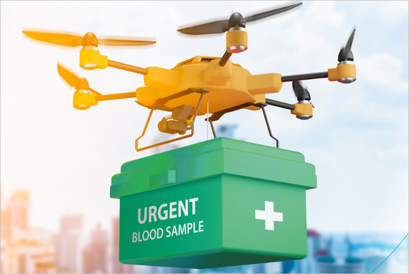emergencia médica con drones