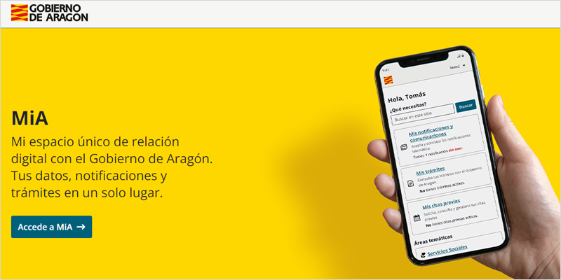 MiA, una aplicación web para facilitar y agilizar los trámites con la administración en Aragón