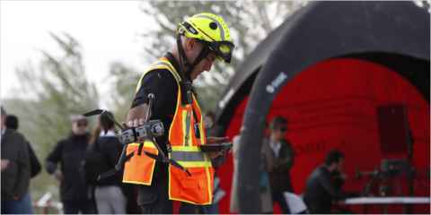 La iniciativa europea Flying Forward 2020 prueba drones para la búsqueda de personas en Zaragoza