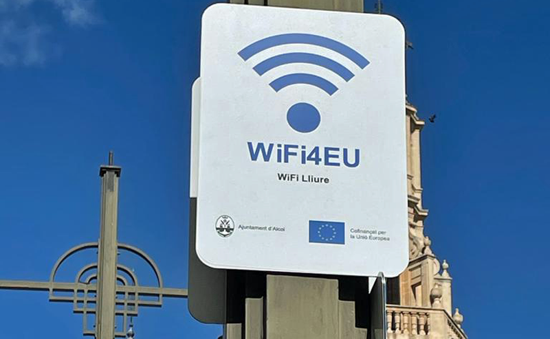 nuevos puntos wifi en zonas turísticas de Alcoy
