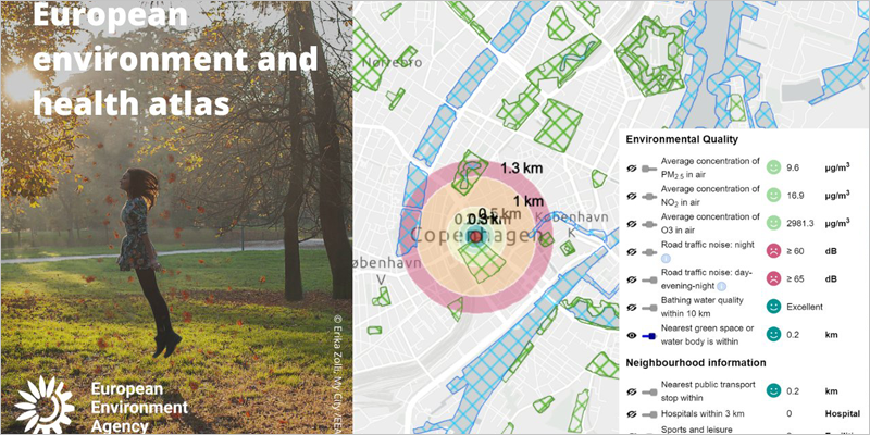 En marcha el atlas interactivo online de AEMA con datos sobre medio ambiente y salud en Europa