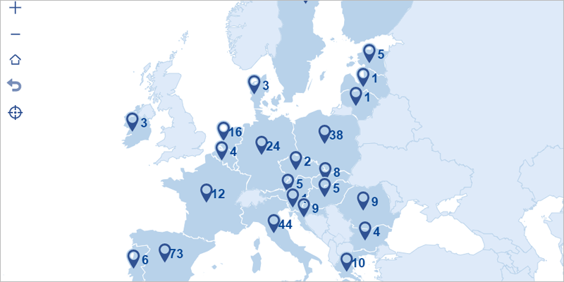 mapa de mejores prácticas locales y regionales de implementación del Pacto Verde Europeo
