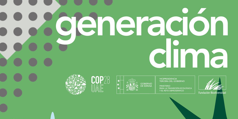 La iniciativa Generación Clima busca jóvenes que quieran sumarse a la delegación española de la COP28