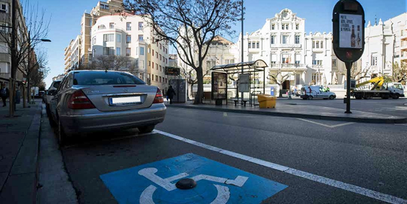 aparcamientos para personas con discapacidad de Huesca 