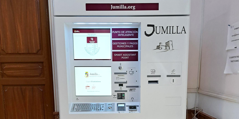 El Área de Recaudación y Tesorería de Jumilla instala un cajero ciudadano de Sepalo para realizar pagos