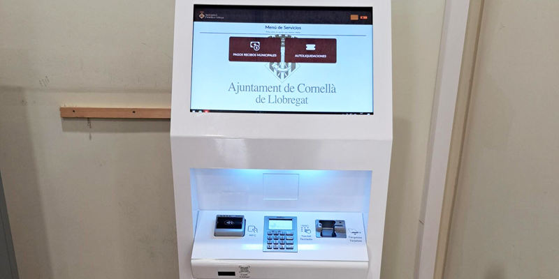 Cornellà de Llobregat instala un cajero de Sepalo Software para el pago de recibos municipales