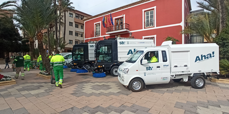MOVISAT y STV Gestión digitalizan la flota de recogida de residuos y limpieza viaria de Alhama de Murcia