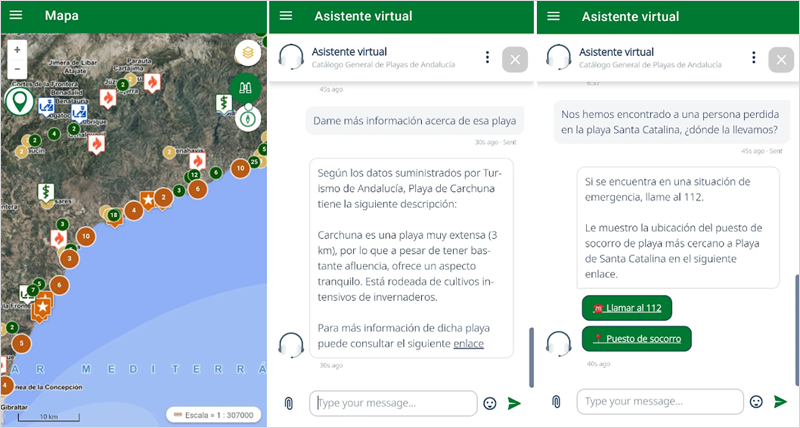 app Catálogo de playas de Andalucía