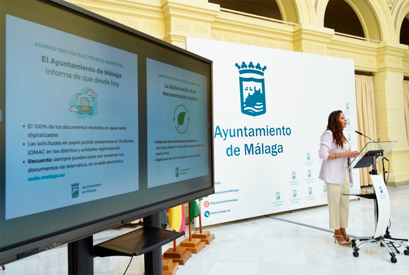administración electrónica del Ayuntamiento de Málaga