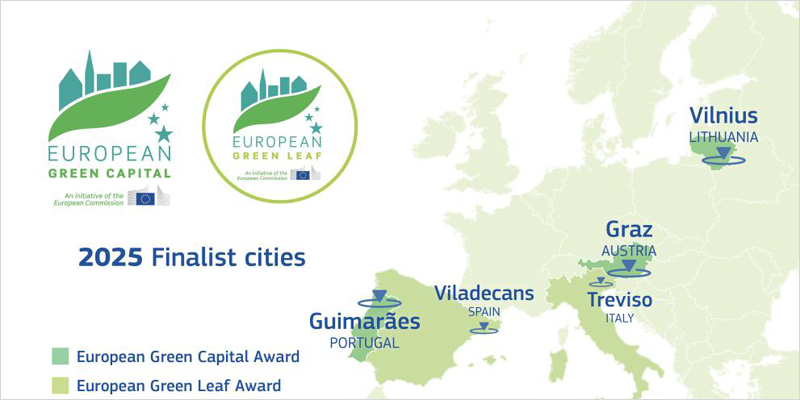 Viladecans, entre las ciudades finalistas de los premios Capital Verde Europea y European Green Leaf 2025