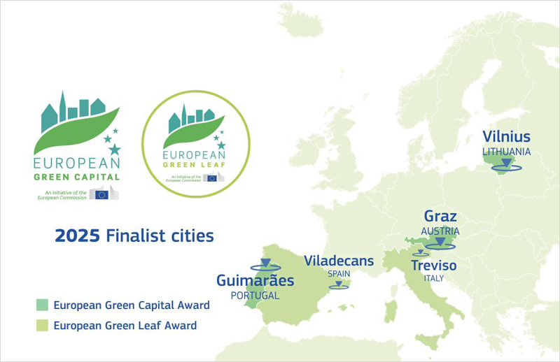 finalistas de los premios Capital Verde Europea y European Green Leaf 2025