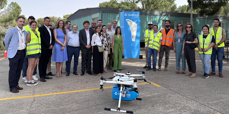 El Hospital Cantoblanco de Madrid acoge el vuelo piloto de un dron para el transporte de material sanitario