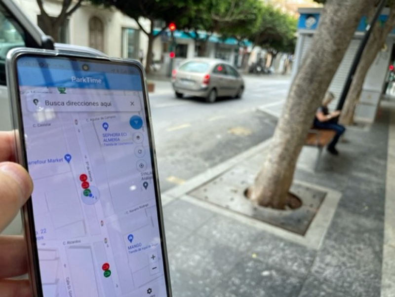 tecnología de smart parking de Urbiotica en Almería