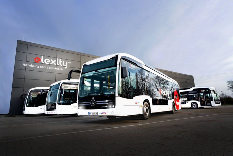 autobuses eléctricos en Hamburgo