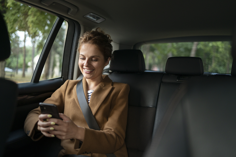 taxi autónomo sin conductor en San Francisco