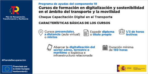 El BOE publica las bases reguladoras del cheque de capacitación digital en el transporte