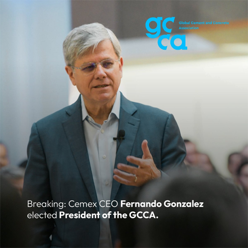 Fernando González es el nuevo presidente de la Asociación Mundial del Cemento y Hormigón