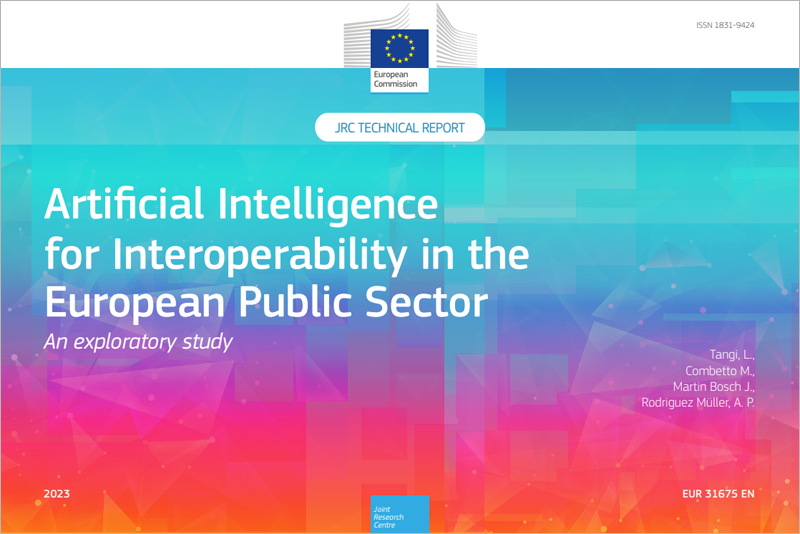 informe ‘Inteligencia artificial para la interoperabilidad en el sector público europeo’