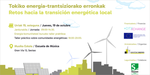 Sestao acogerá una jornada sobre los retos de la transición energética en el ámbito local