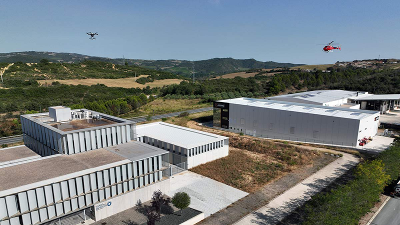 pruebas de vuelo de drones del proyecto U-elcome en Navarra