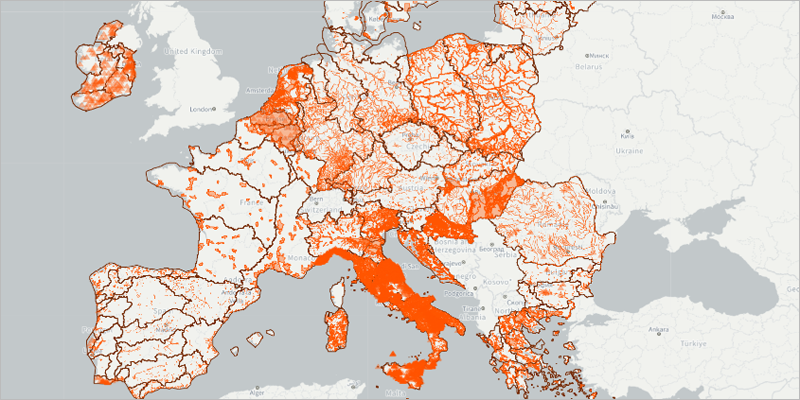 Un nuevo visor online muestra las zonas con riesgo de sufrir inundaciones en la Unión Europea