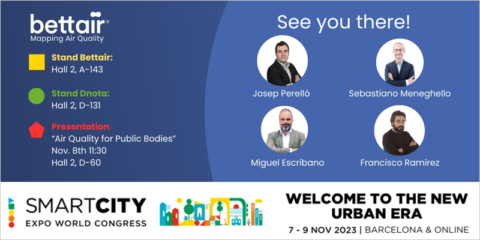 Bettair exhibe por sexta vez en SCEWC sus innovaciones en monitorización de la calidad del aire