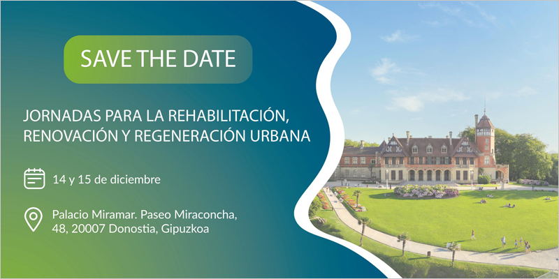 Donostia-San Sebastián acogerá las jornadas para la rehabilitación, renovación y regeneración urbana
