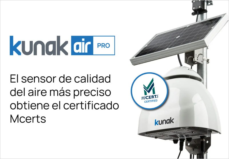 Kunak AIR Pro obtiene la certificación MCERTS