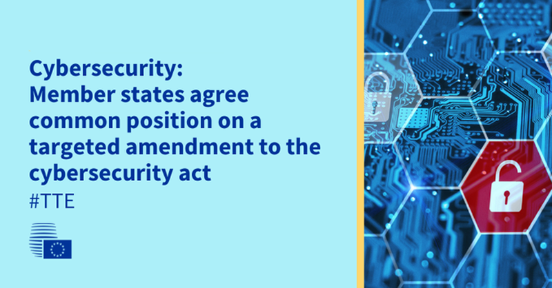 Posición común del Consejo Europeo sobre la propuesta de enmienda de la Ley de Ciberseguridad de la UE