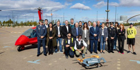 Aragón planea desplegar una red de vertipuertos para servicios de emergencia con drones