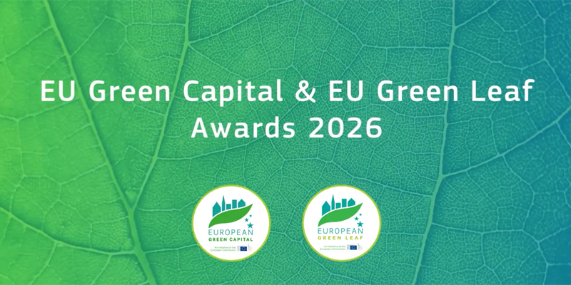 Abierta la convocatoria de 2026 de los premios Capital Verde Europea y European Green Leaf 
