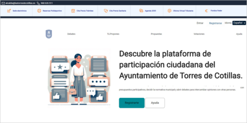 Las Torres de Cotillas cuenta con una nueva web municipal y un portal de participación ciudadana