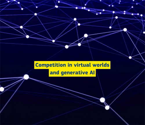 convocatorias de contribuciones sobre la competencia en los mundos virtuales y la IA generativa