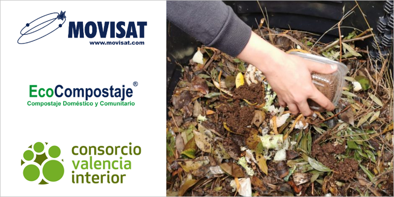 La plataforma EcoCompostaje de MOVISAT ya monitoriza más de 1.200 composteras del Consorcio Valencia Interior