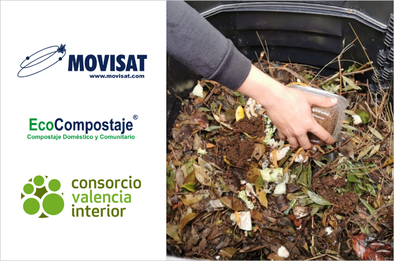 La plataforma EcoCompostaje de MOVISAT monitoriza más de 1.200 composteras en Valencia